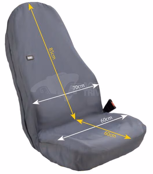 Funda de asiento, delantera, universal, grande, gris, compatible con el reposabrazos 2 Funda de asiento, delantera, universal, grande, gris, compatible con el reposabrazos