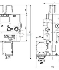 Set válv. control LS, 12V DC 14 Set válv. control LS, 12V DC