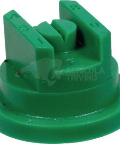 Tobera estándar, doble, chorro plano SF 80° 015 verde plástico ASJ