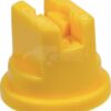Tobera estándar, doble, chorro plano SF 80° 02 amarillo plástico ASJ
