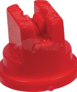 Tobera estándar, doble, chorro plano SF 80° 04 rojo plástico ASJ