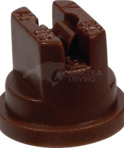 Tobera estándar, doble, chorro plano SF 80° 05 marrón plástico ASJ