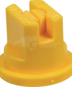 Tobera estándar, doble, chorro plano SF 110° 02 amarillo plástico ASJ