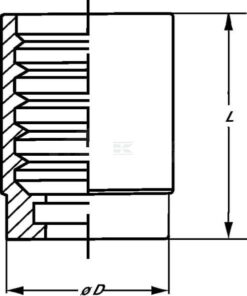 Casquillo para engastar DN08-1/2SN-2S