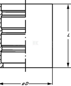 Casquillo para engastar DN20-1/2-PTFE 3 Casquillo para engastar DN20-1/2-PTFE