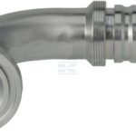 Racor de prensado 4SH-DN32 con brida SAE ø60,3 mm a 90°