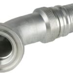 Racor de prensado 4SH-DN40 con brida SAE ø60,3 mm a 45°