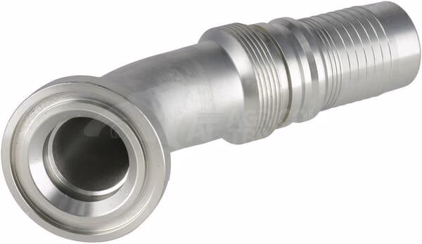 Racor de prensado 4SH-DN40 con brida SAE ø60,3 mm a 45° 1 Racor de prensado 4SH-DN40 con brida SAE ø60,3 mm a 45°