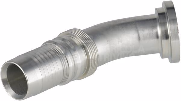 Racor de prensado 4SH-DN40 con brida SAE ø60,3 mm a 45° 2 Racor de prensado 4SH-DN40 con brida SAE ø60,3 mm a 45°