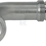 Racor de prensado 4SH-DN40 con brida SAE ø71,4 mm a 90°