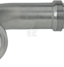 Racor de prensado 4SH-DN40 con brida SAE ø71,4 mm a 90°