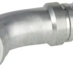 Racor de prensado 4SH-DN50 con brida SAE ø71,4 mm a 45°