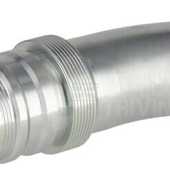 Racor de prensado 4SH-DN50 con brida SAE ø71,4 mm a 45°
