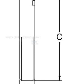 Brida ciega SAE 6000 1"