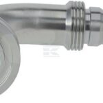 Racor de prensado 4SH-DN20 con brida SAE ø47,6 mm a 90°