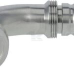 Racor de prensado 4SH-DN25 con brida SAE ø47,6 mm a 90°