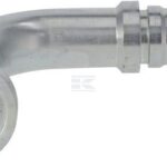 Racor de prensado 4SH-DN25 con brida SAE ø47,6 mm a 90° H100