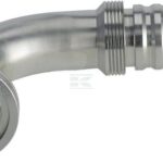 Racor de prensado 4SH-DN32 con brida SAE ø54,0 mm a 90°