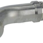 Racor de prensado 4SH-DN40 con brida SAE ø63,5 mm a 45°