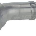 Racor de prensado 4SH-DN40 con brida SAE ø79,4 mm a 45°