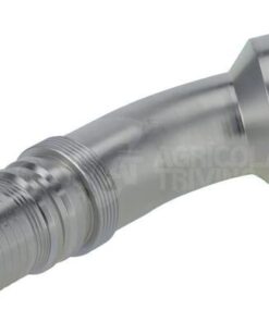 Racor de prensado 4SH-DN40 con brida SAE ø79,4 mm a 45°