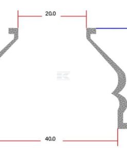 Sombrerete goma rótula axial