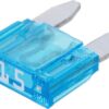 Fusible tipo enchufe Mini 32 V 15 A, longitud 16,3 mm, azul, (paquete 50 uds.) iMaXX