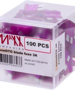 Fusible tipo enchufe estándar 3A Longitud 20mm violeta paquete 100 unidades iMaXX