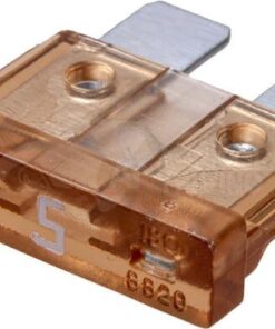 Fusible tipo enchufe estándar 5A Longitud 20mm marrón paquete 100 unidades iMaXX