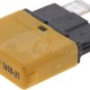 Fusible Térmico de reinicio manual 28V 8A Longitud 34,4mm naranja 2 Fusible Térmico de reinicio manual 28V 8A Longitud 34,4mm naranja
