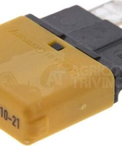 Fusible Térmico de reinicio manual 28V 8A Longitud 34,4mm naranja