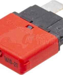 Fusible Térmico de reinicio manual 28V 10A Longitud 34,4mm rojo