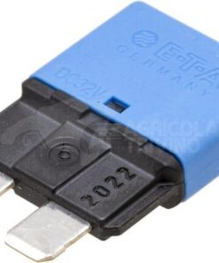 Fusible Térmico de reinicio manual 28V 15A Longitud 34,4mm azul