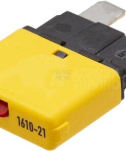 Fusible Térmico de reinicio manual 28V 20A Longitud 34,4mm amarillo