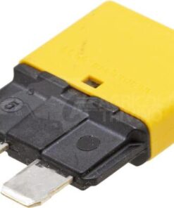 Fusible Térmico de reinicio manual 28V 20A Longitud 34,4mm amarillo