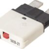 Fusible Térmico de reinicio manual 28V 25A Longitud 34,4mm blanco