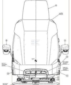 Asiento con suspensión neumática KAB 65/K1  para maquinaria OP, textil