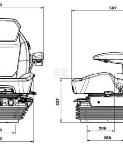 Asiento con suspensión neumática KAB 86 SCIOX Super