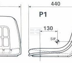 Asiento KAB P1 PVC