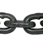 Cadena Ø8 mm x 24 mm, negro, Kramp