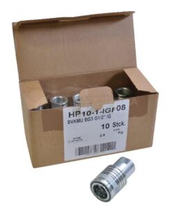 Manguito de acoplamiento 1/2 - 1/2" BSP 10 piezas