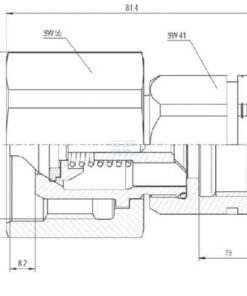 Conector hidráulico 3/4