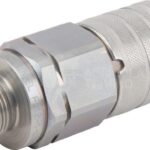 Racor rápido de fondo plano hembra M22