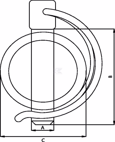 Pasador de tubo 8 x 62 mm 3 Pasador de tubo 8 x 62 mm