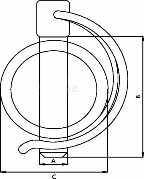 Pasador de tubo 10x60 mm 3 Pasador de tubo 10x60 mm