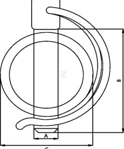 Pasador de tubo 12 x 45 mm