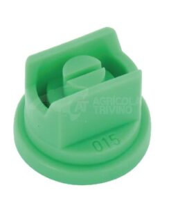 Tobera estándar, doble, chorro plano SM 110° 015 verde plástico Agrotop