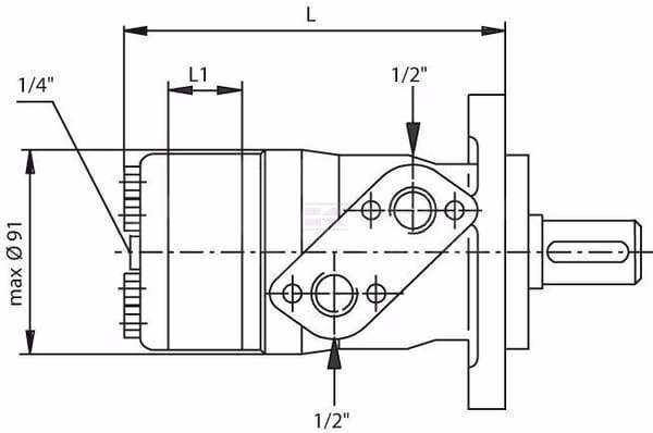 Motor orbital 25 cc Kramp