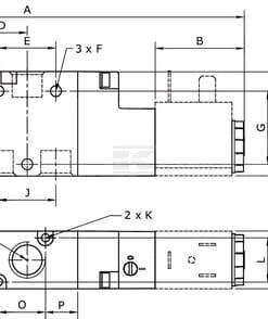 Válvula magnét. 3/2 vías 1/8"
