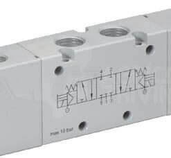 Válvula electromagnética 5/3 vías 1/8"-OC